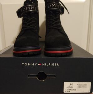 Tommy Hilfiger Black Suede Boots